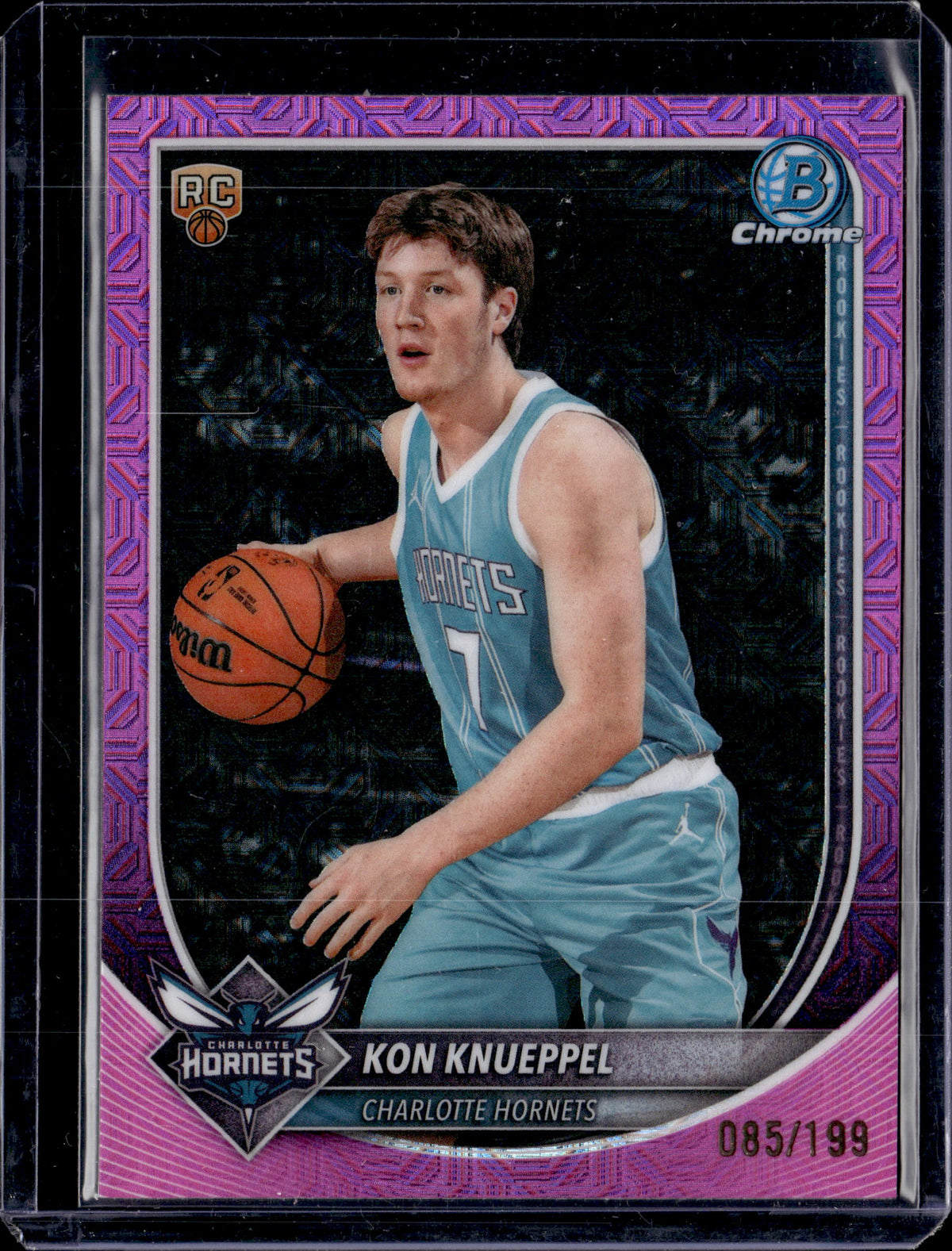 2025 Bowman Chrome Kon Knueppel Pink Mojo /199