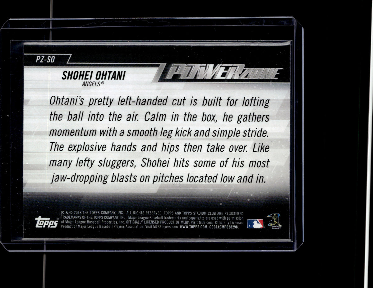 2018 Topps Stadium Club  Power Zone Shohei Ohtani #PZ-SO (RC)