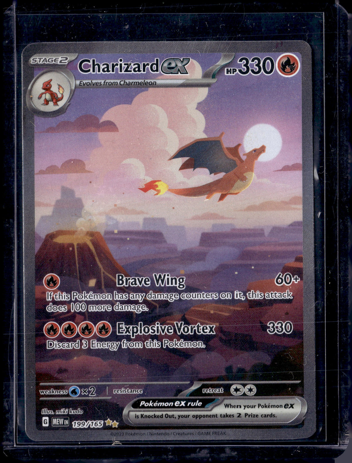 2023 Pokemon Scarlet & Violet 151 SIR Charizard Ex #199
