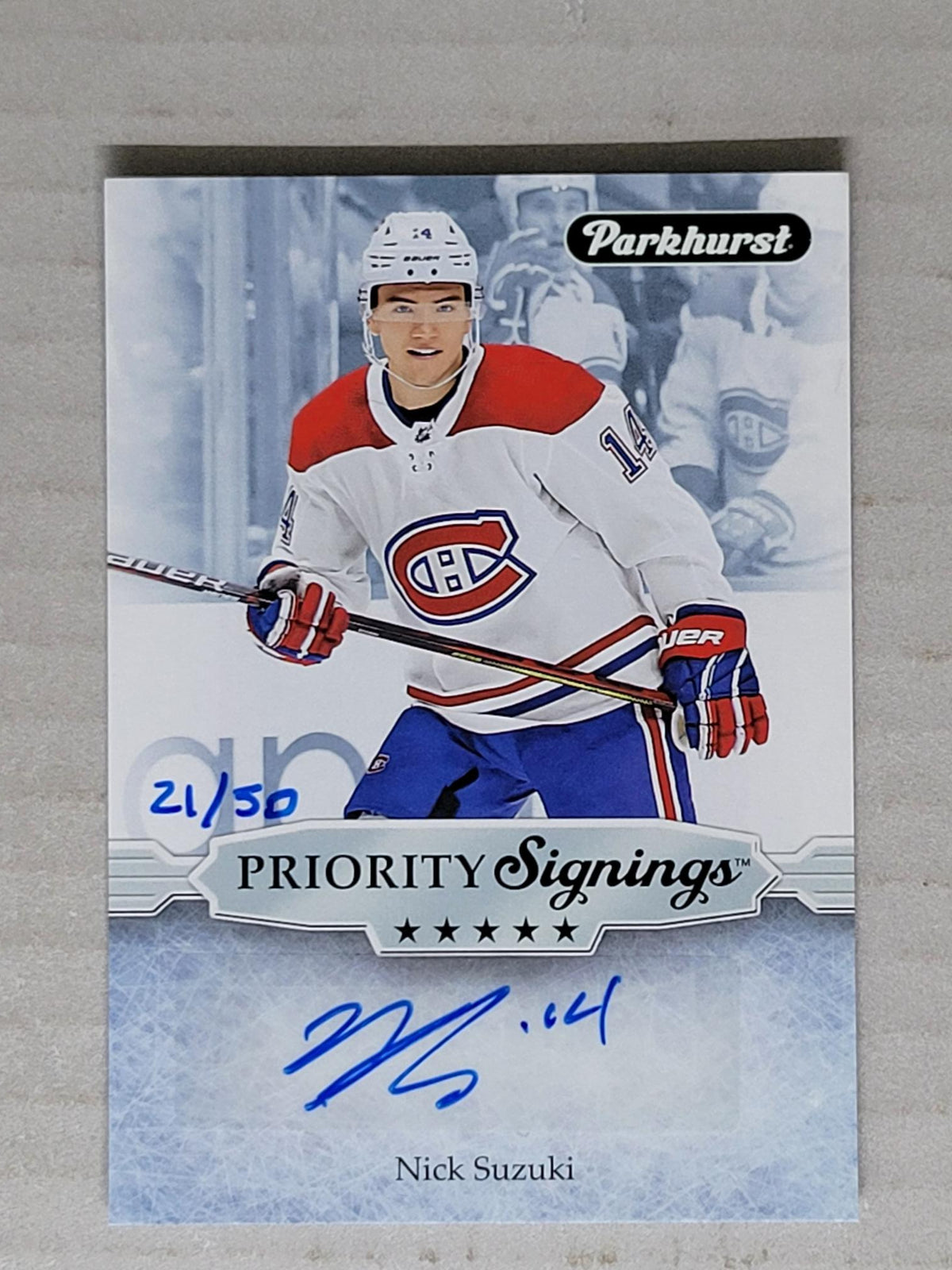 2020 UD Parkhurst Spring Promotion Nick Suzuki 21/50 Priority Signings