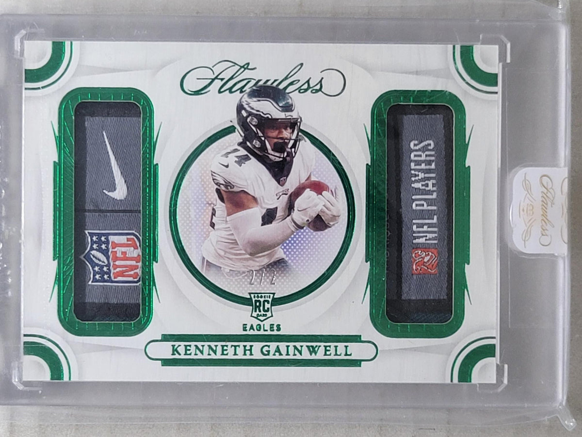 2021 Panini Flawless - Debut Duals Kenneth Gainwell #DD17 2/2 Laundry Tag/Nike