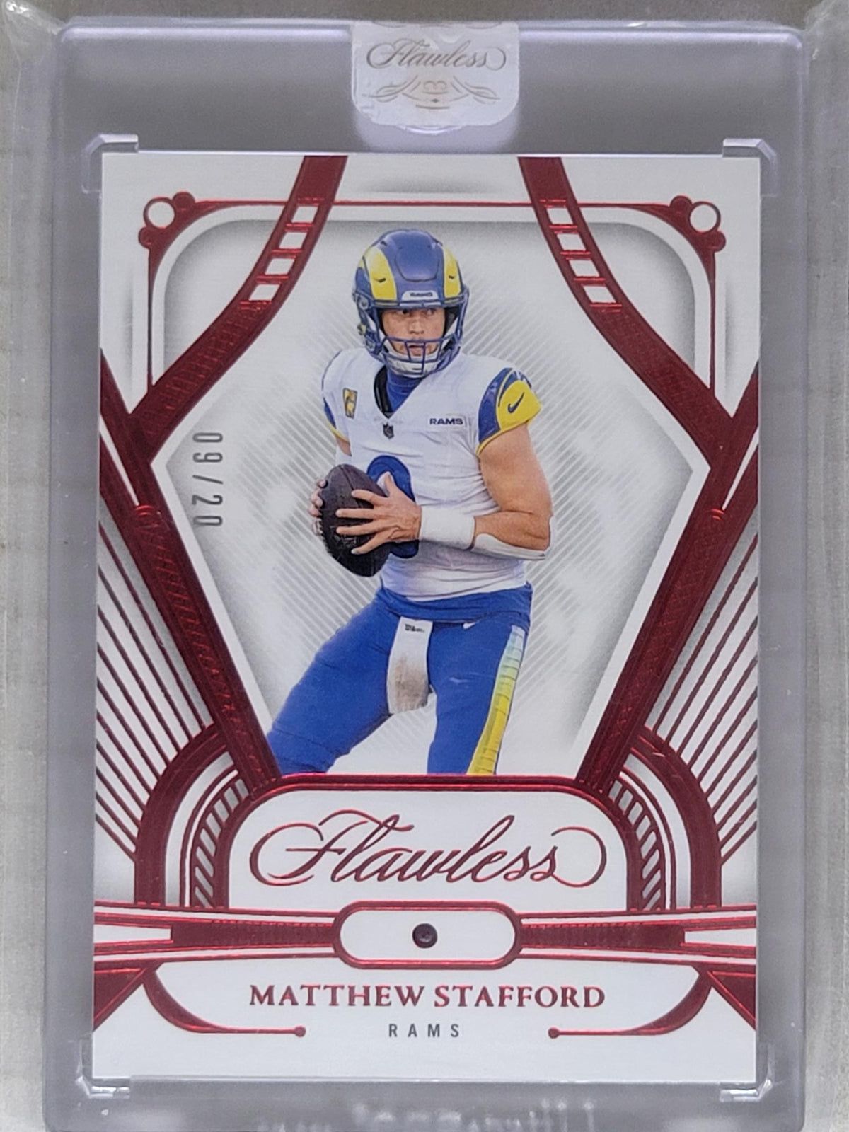 2024 Panini Flawless Matthew Stafford Ruby #/20 Rams