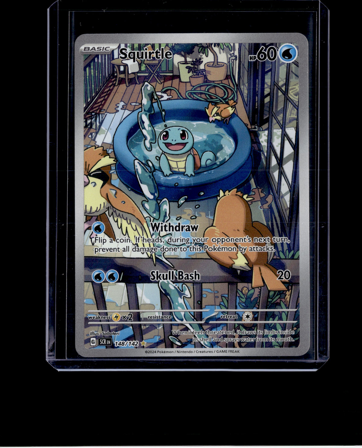 2024 Stellar Crown Squirtle Illustration Rare