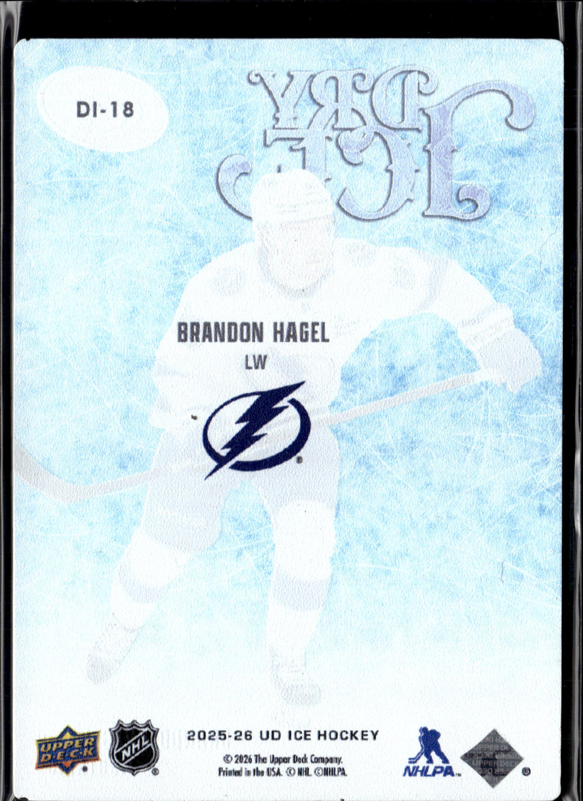 2025-26 Upper Deck Ice Dry Ice Brandon Hagel #DI-18