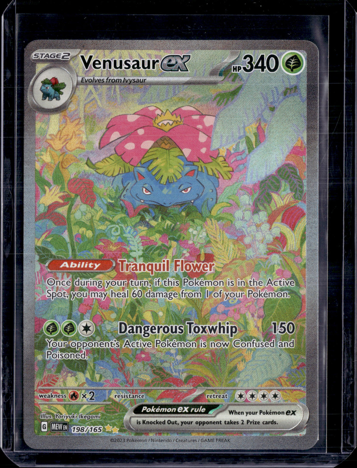 2023 Scarlet & Violet 151 Venusaur Ex SIR 198/165