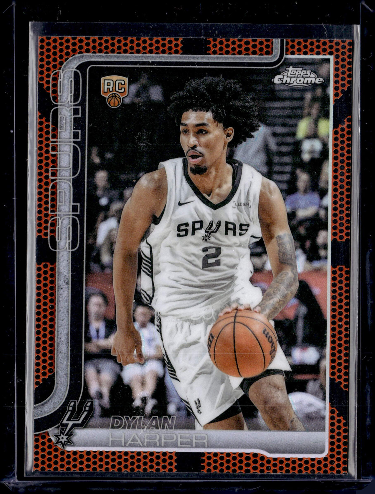 2025 Topps Chrome Orange Basketball Parallel Dylan Harper Rookie