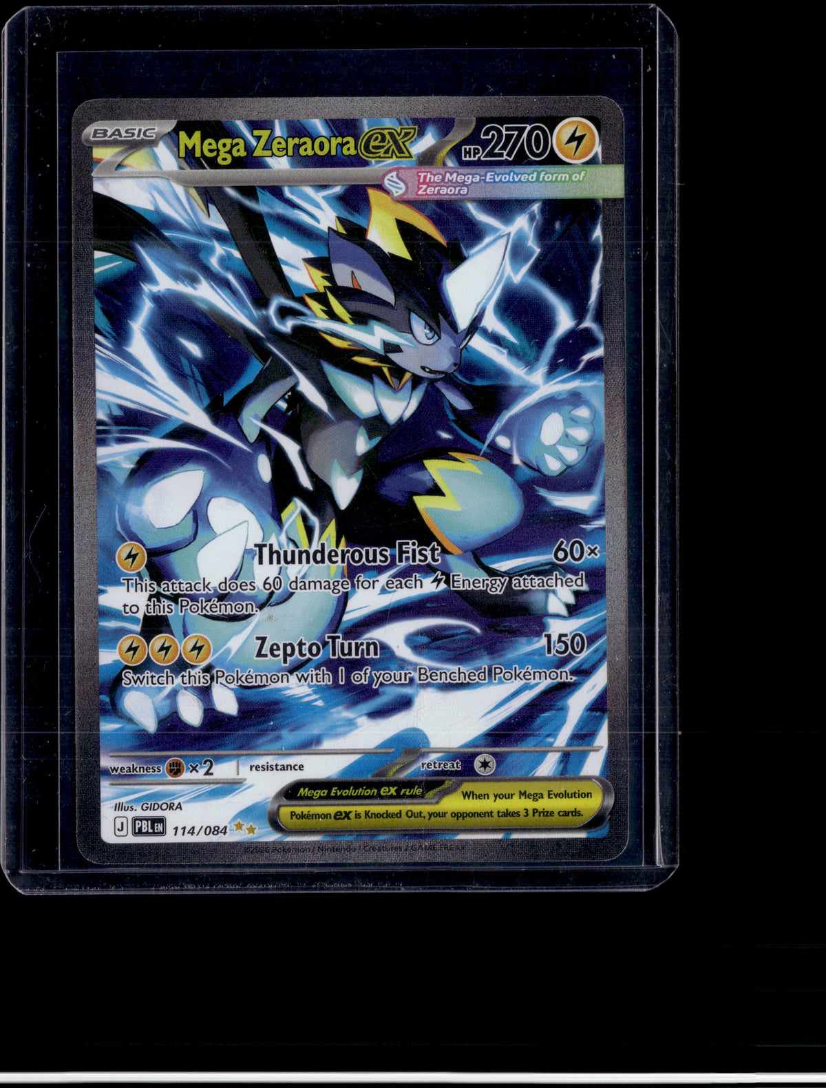 2026 Pitch Black Mega Zeraora ex Special Illustration Rare (A)