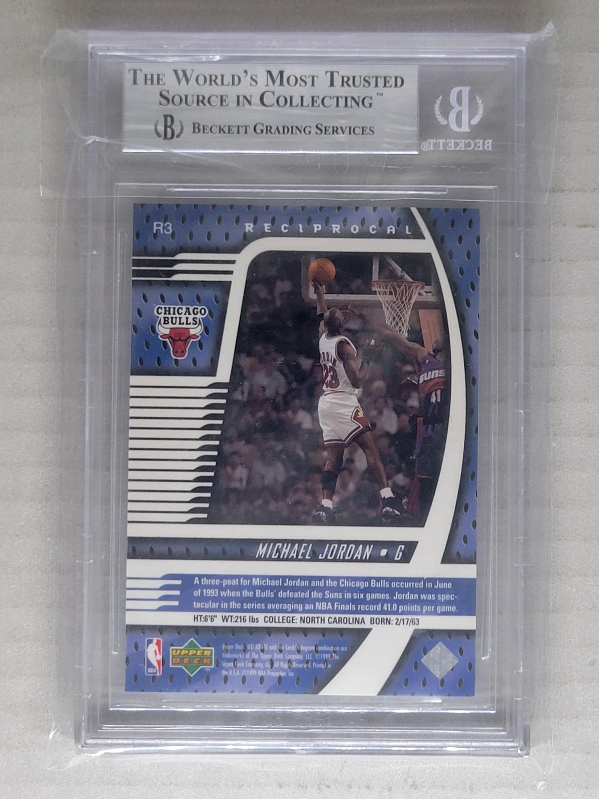 1998 Upper Deck Ionix Reciprocal Michael Jordan #R13 /750 BGS 9