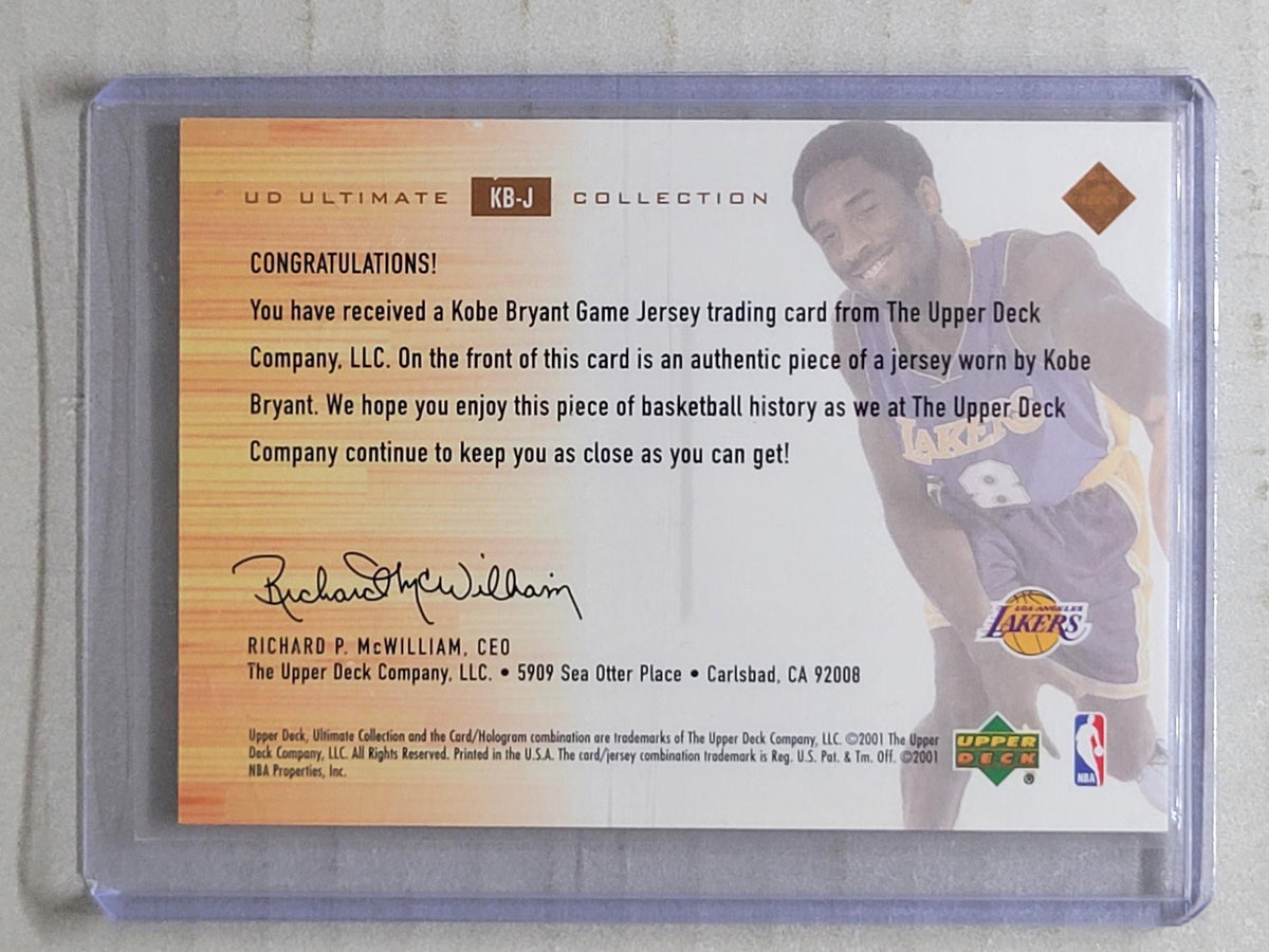 2000 UD ULTIMATE COLLECTION GAME JERSEY BRONZE KOBE BRYANT