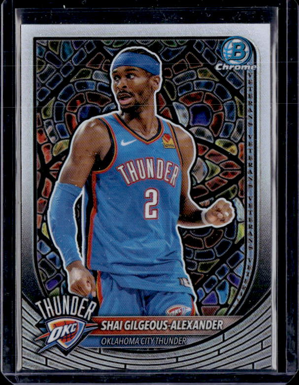 2025-26 Bowman Chrome #NBE-9 Shai Gilgeous-Alexander Stained Glass