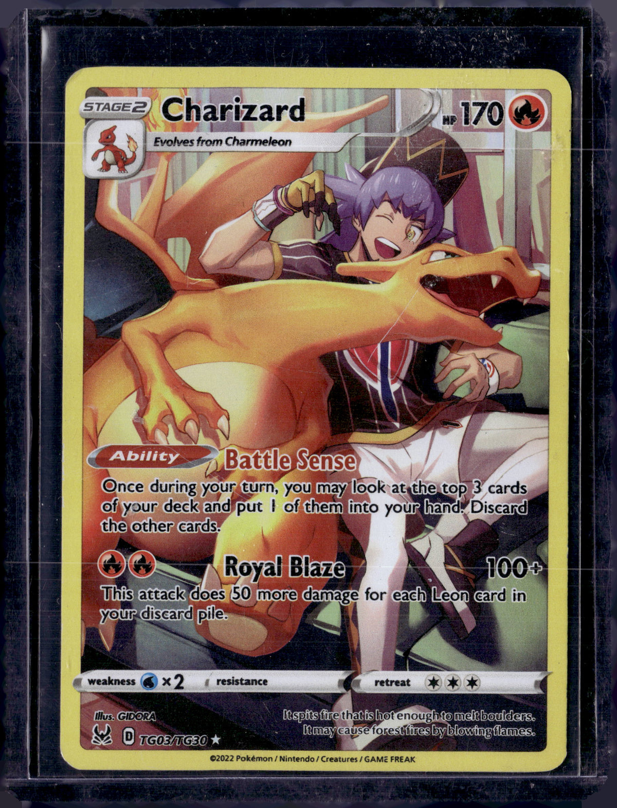 2022 Pokemon Sword & Shield Lost Origin Charizard #TG03/TG30