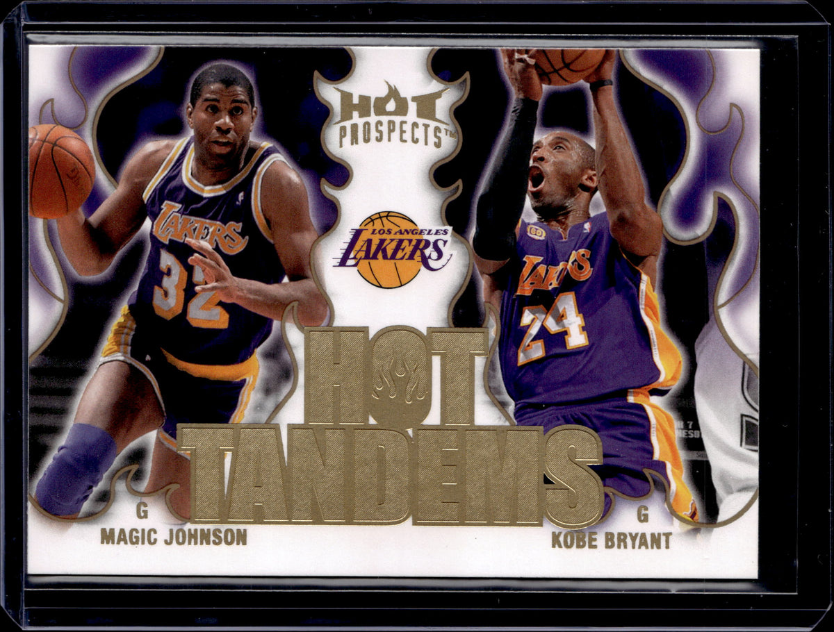 2008-09 Fleer Hot Prospects Tandems Kobe Bryant Magic Johnson #HT-9