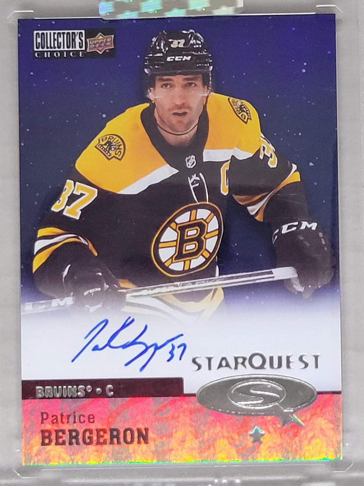2024-25 Upper Deck Clear Cut 1997-98 Starquest #CSA-PB Patrice Bergeron