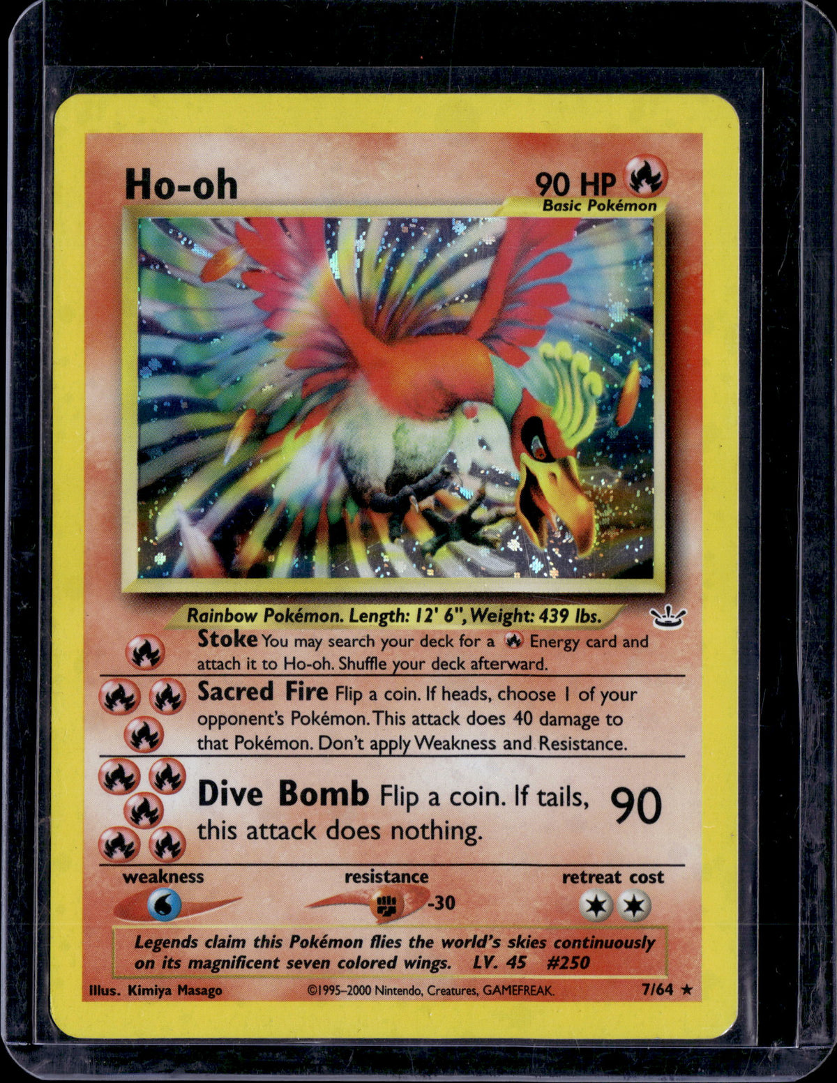 2000 Neo Revelation Ho-oh Holo Rare 7/64