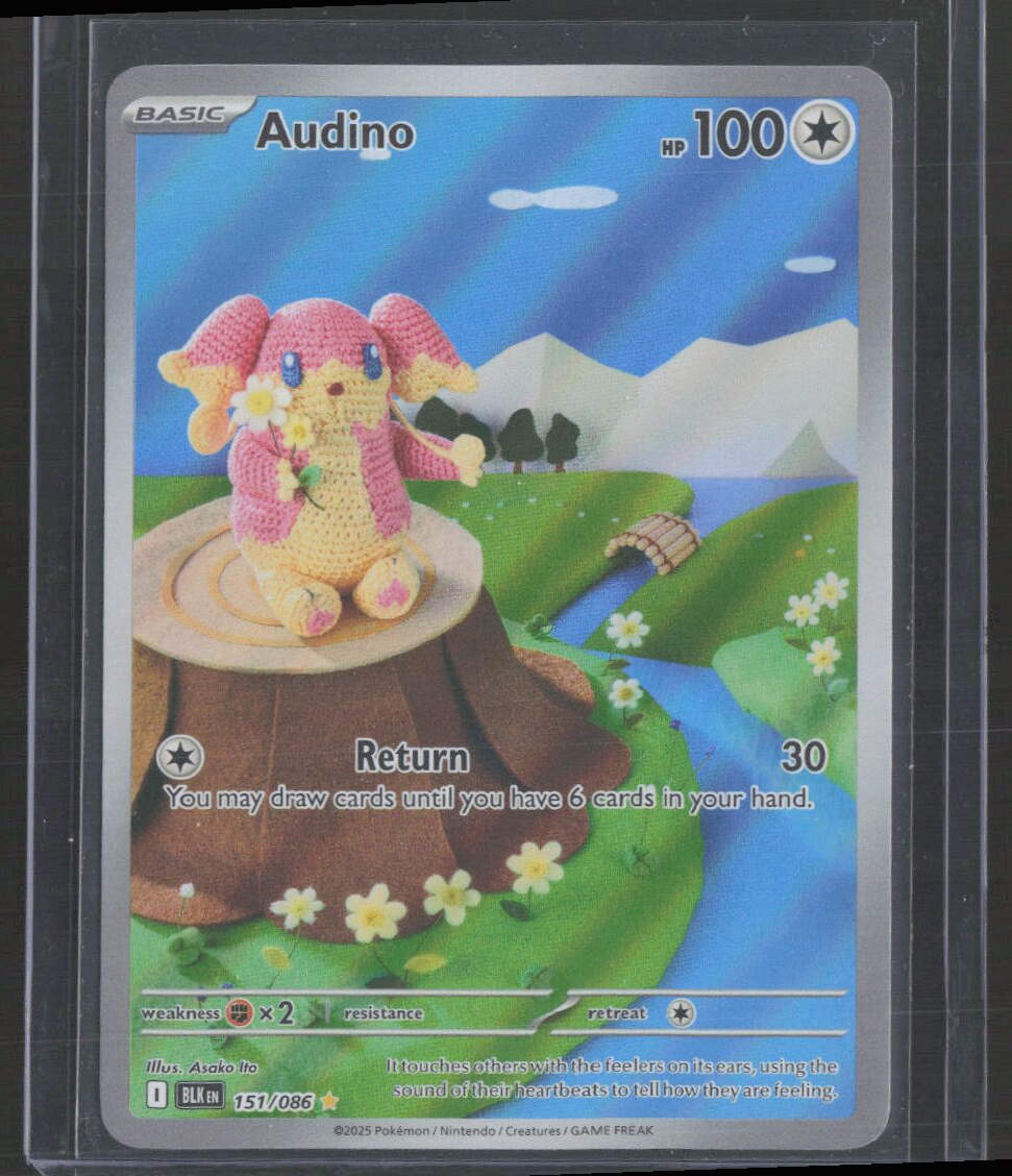 2025 Black Bolt Audino Illustration Rare 151/086