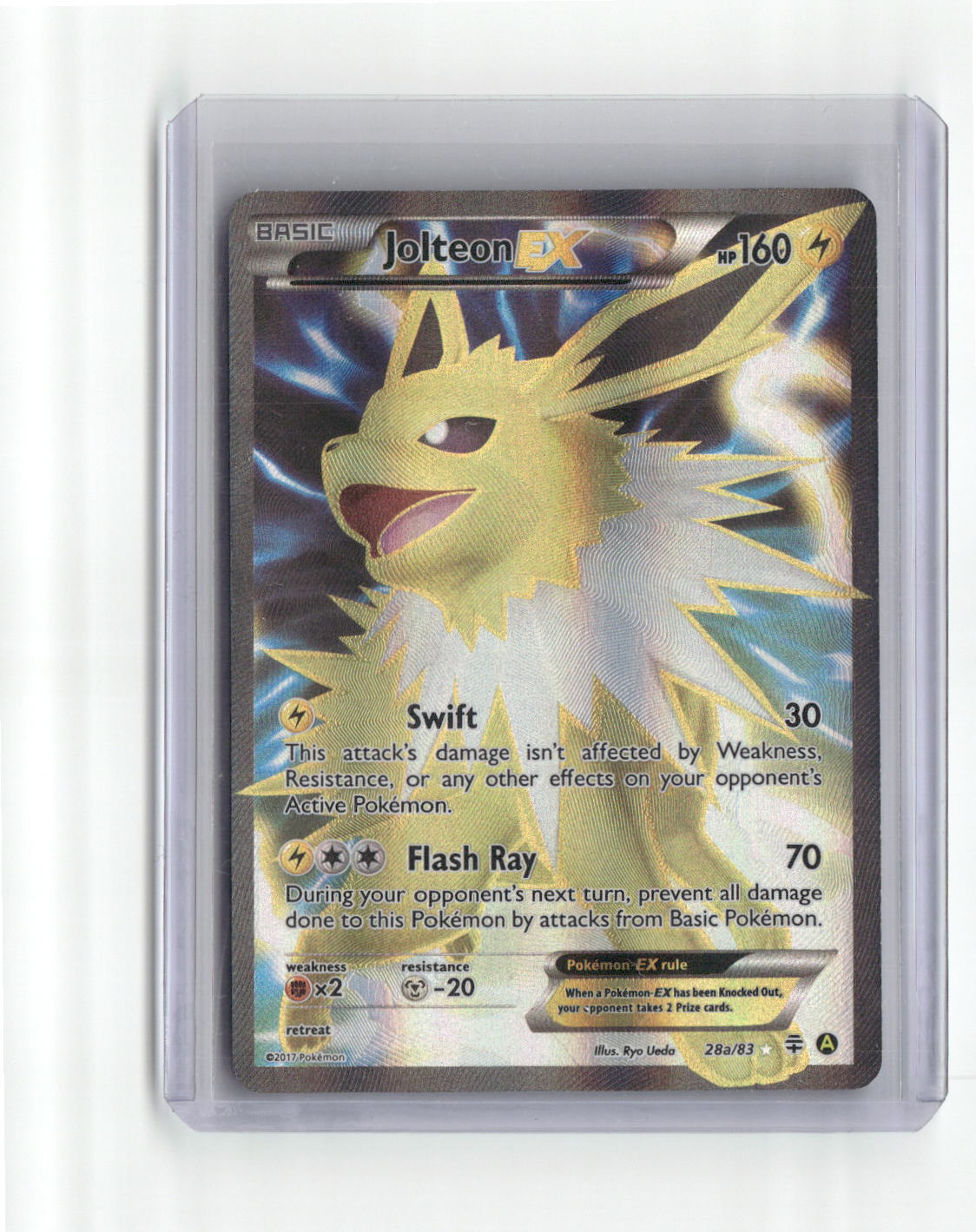 Jolteon EX 28a/83 Alternate Art Promo Holo Generations