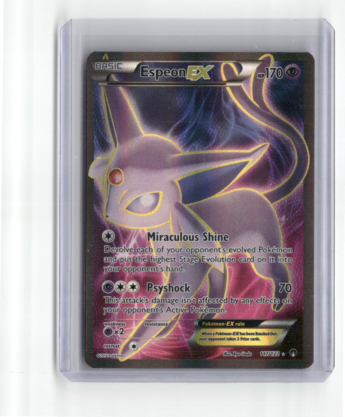 Espeon EX (Full Art) 117/122 Breakpoint Holo