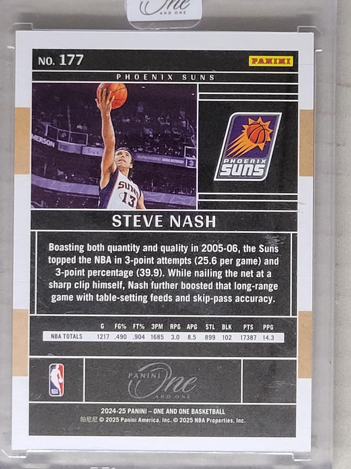 2023-24 Panini One and One - Legends Steve Nash #175 White /7