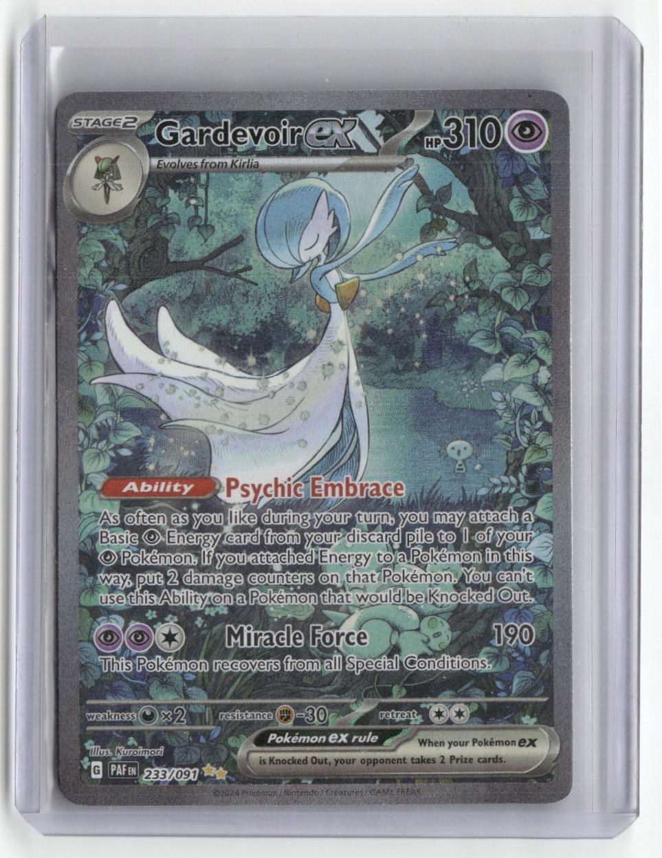 Gardevoir ex 233/091 Paldean Fates Special Illustration Rare Pokemon TCG Card