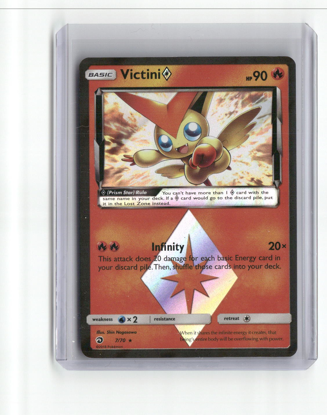 2018 Pokemon Dragon Majesty Victini 7/10 (A)