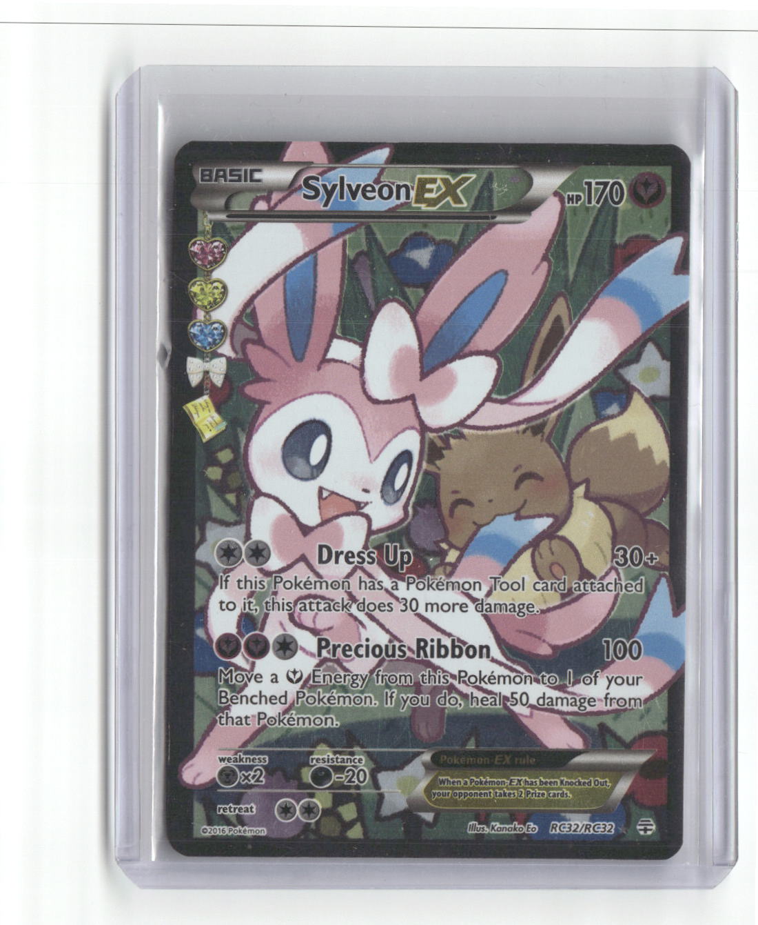 Sylveon EX Full Art Holo RC32/RC32 Radiant Collection