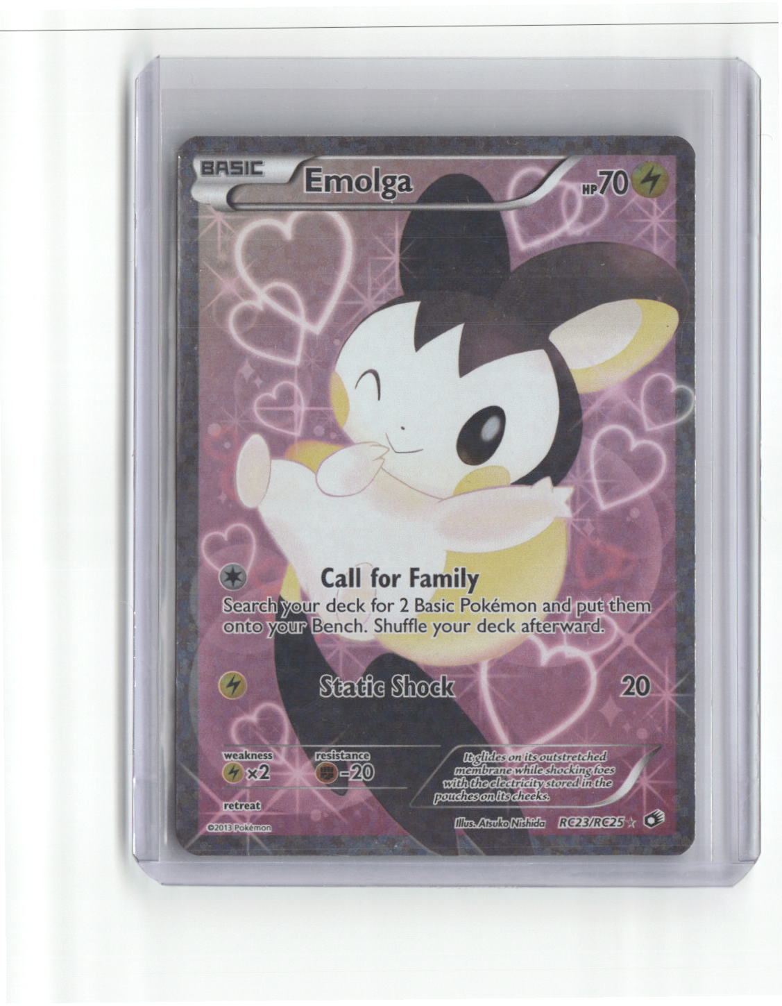 Emolga (Full) RC23/RC25 Holo Legendary Treasures: Radiant Collection