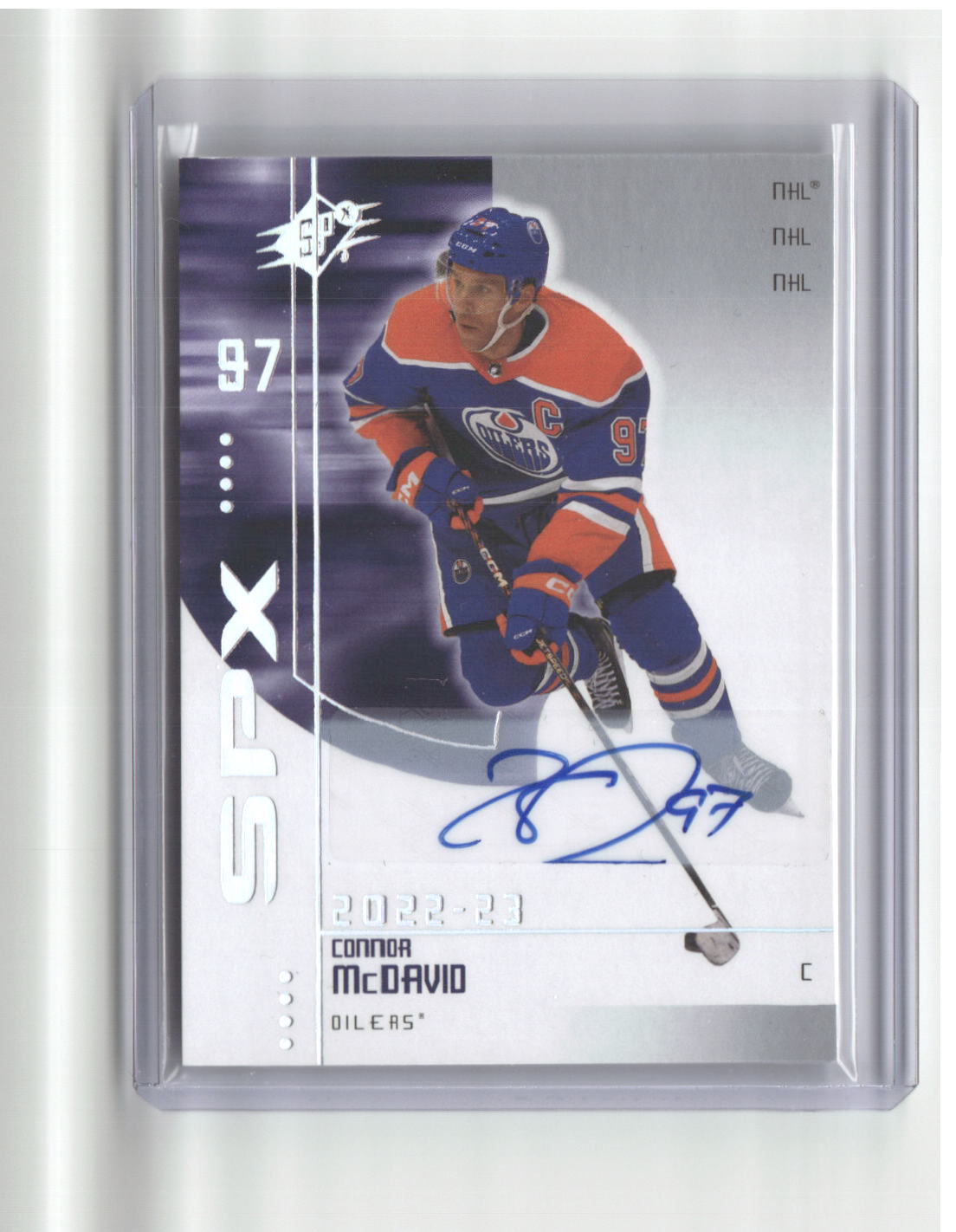 2022-23 UD SPX Connor McDavid Auto
