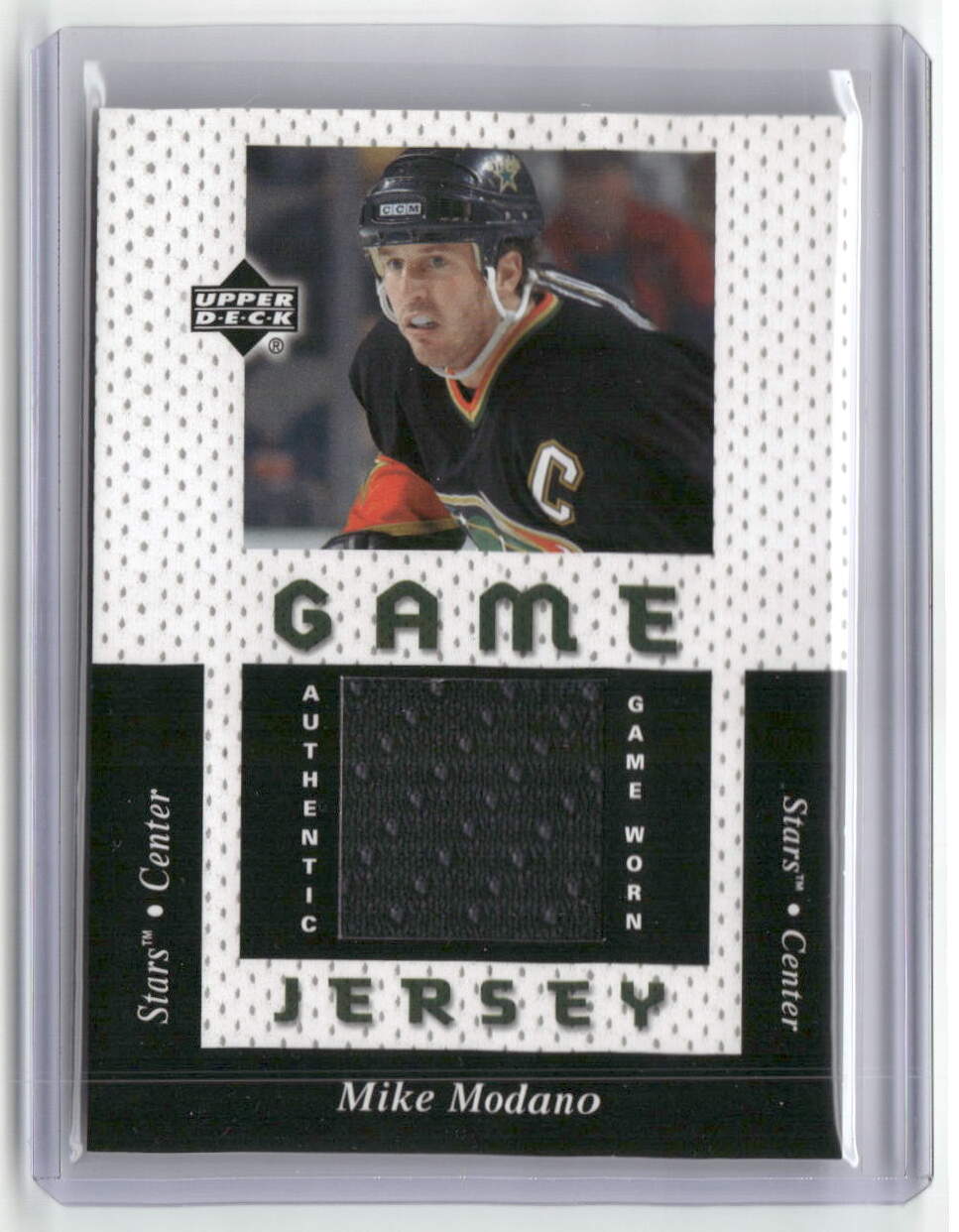 2004 UD Mike Modano Authentic Game Used Patch