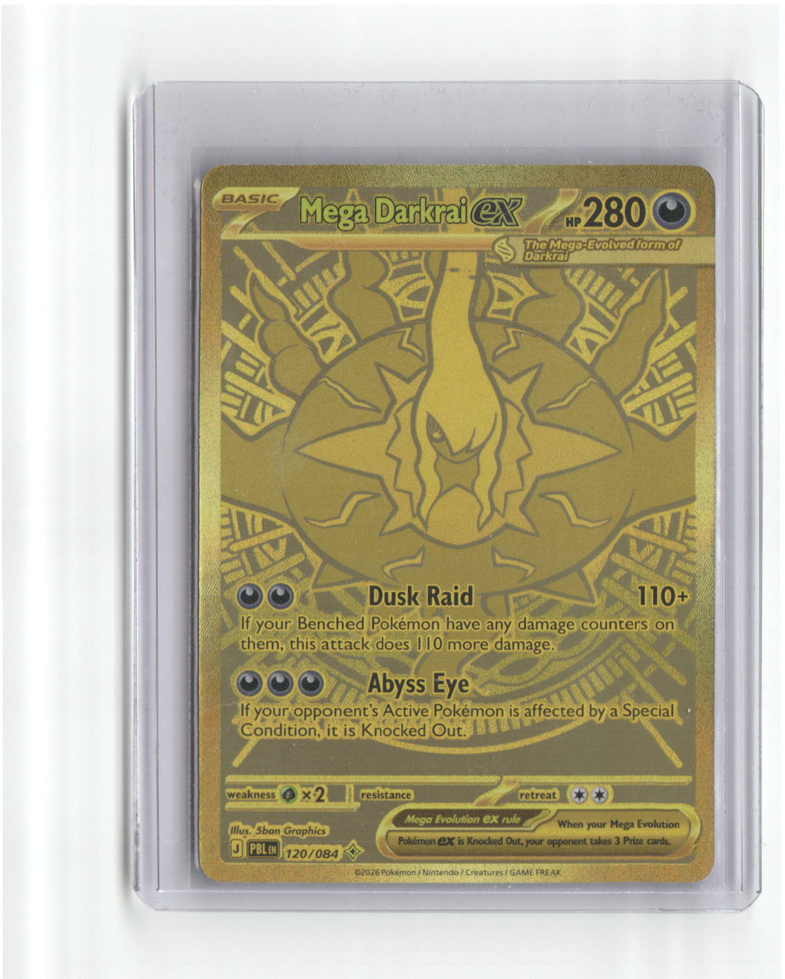 2026 Pokemon Pitch Black Mega Darkrai ex 120/084 (B)