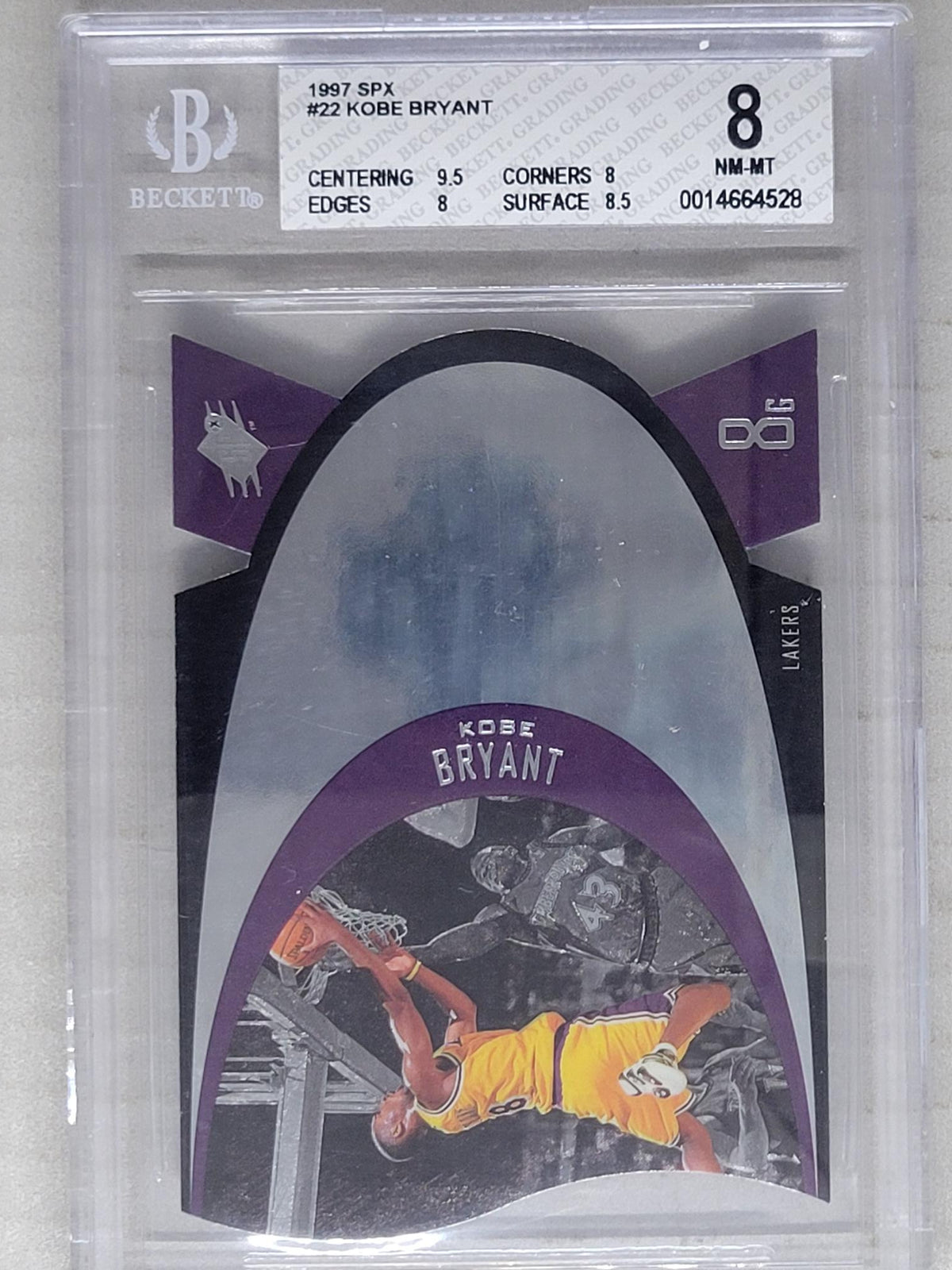 1997-98 SPx Kobe Bryant #SPX22 BGS 8 NM-MT
