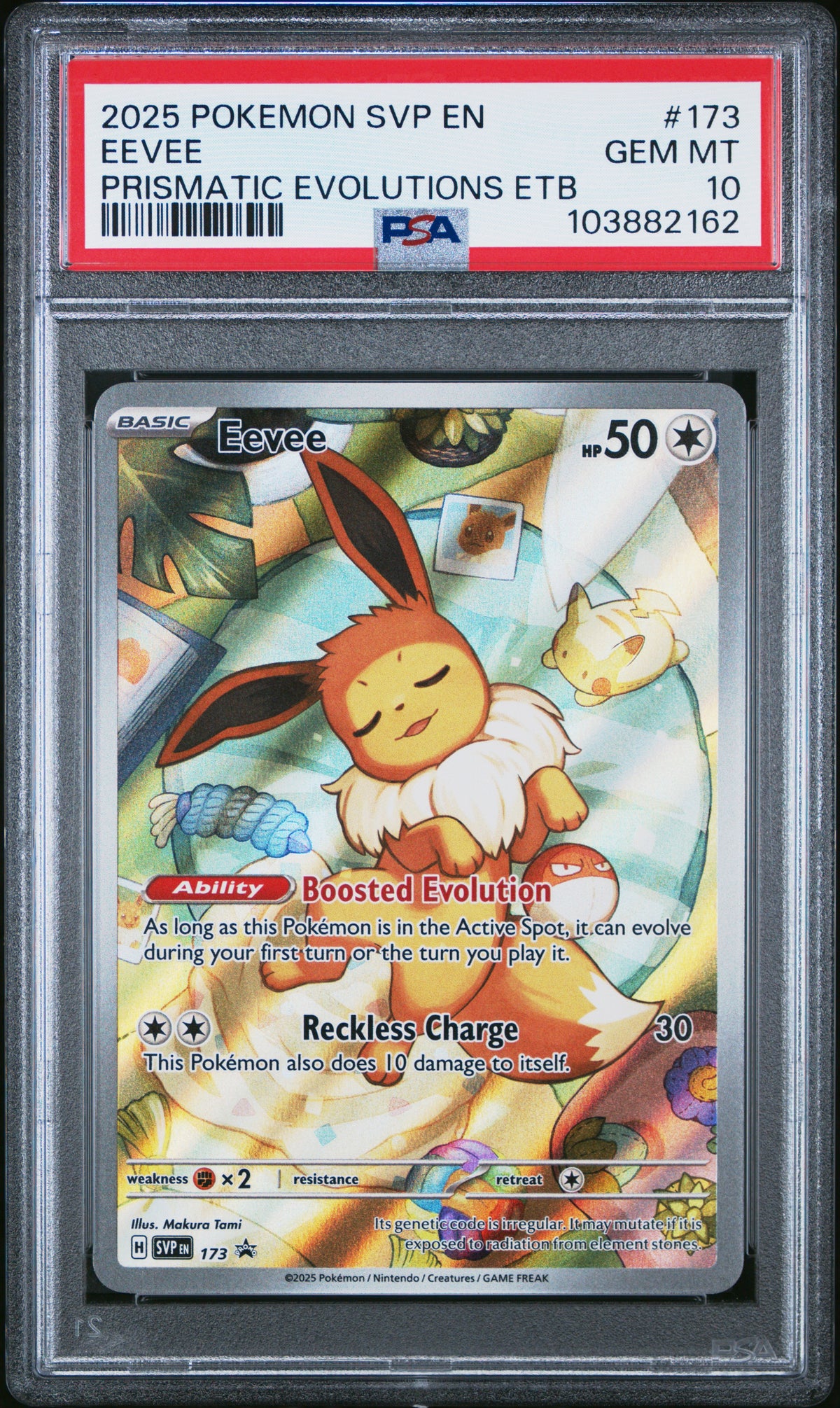2025 Pokemon Scarlet & Violet Promo Prismatic Evolutions ETB Alt Art Eevee #173 PSA 10 GEM