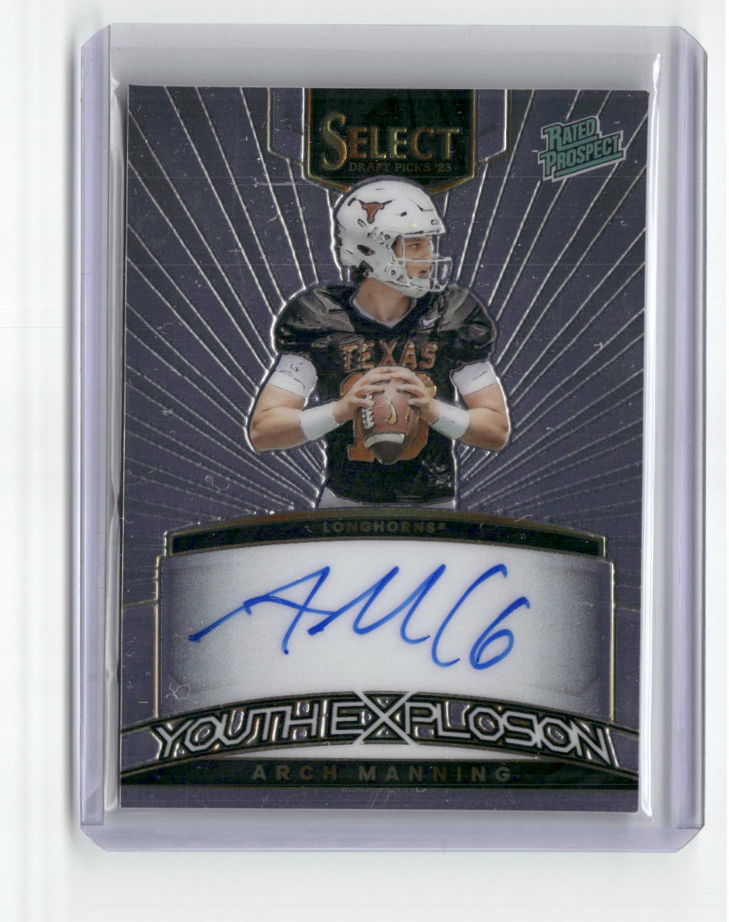 2025 Prizm Draft Arch Manning 2023 Youth Explosion Signatures