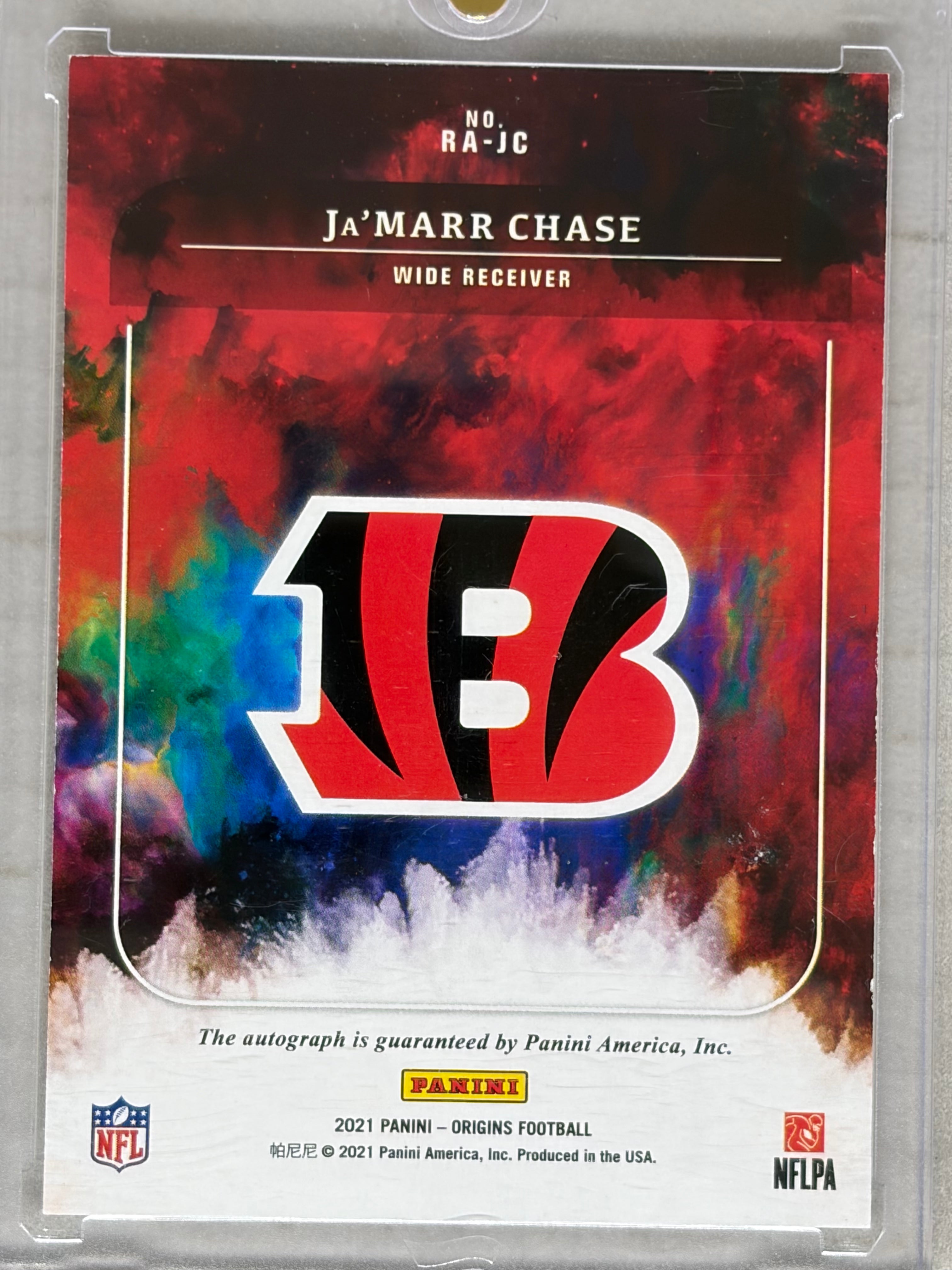 2021 Panini Origins Rookie Autographs Ja'Marr Chase