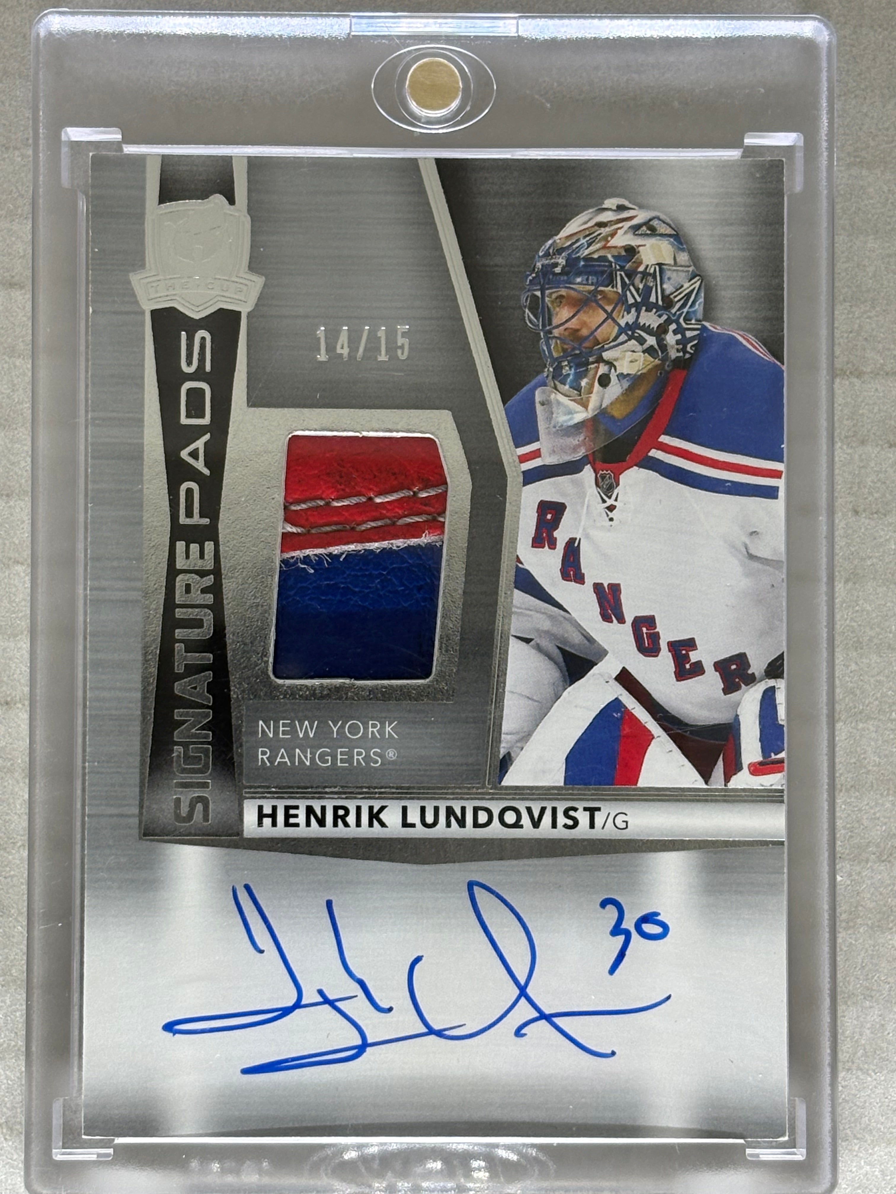 2024-25 UD The Cup Signature Pads Henrik Lundqvist /15