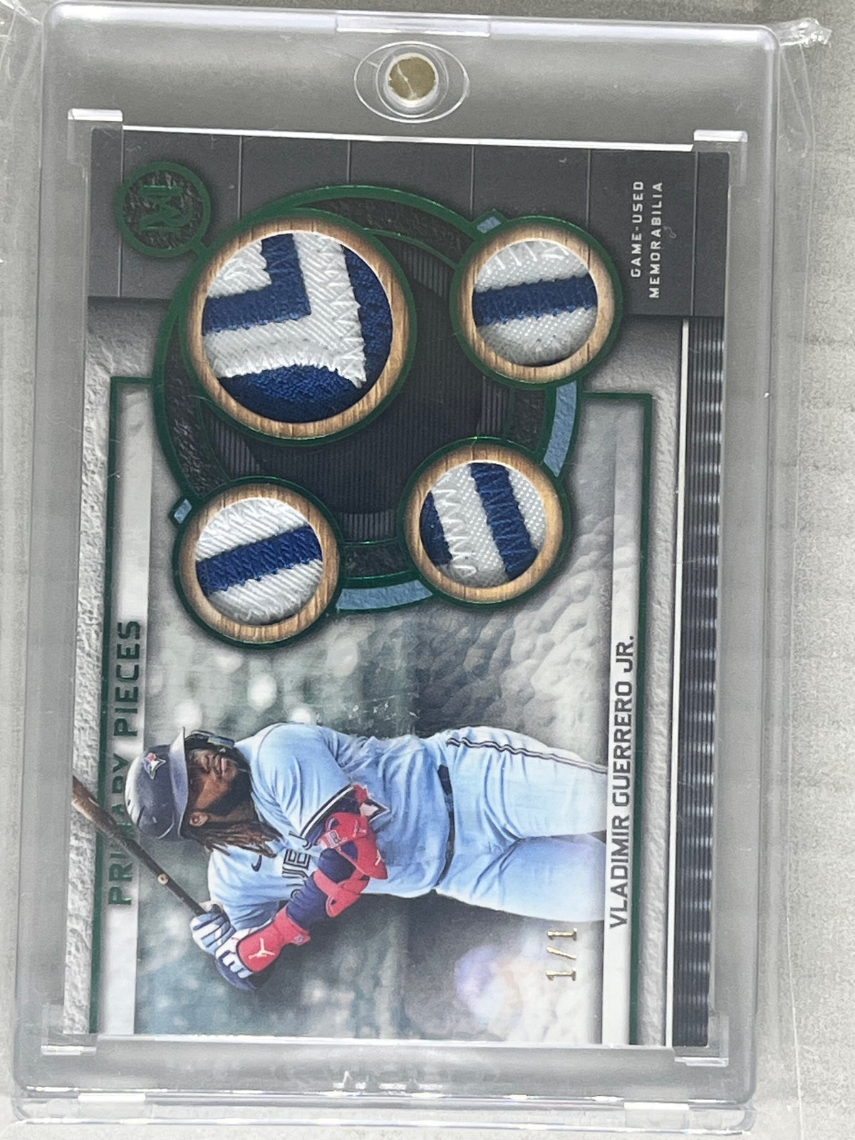2023 Topps Museum Collection Vladimir Guerrero Primary Pieces Quad Relic 1/1