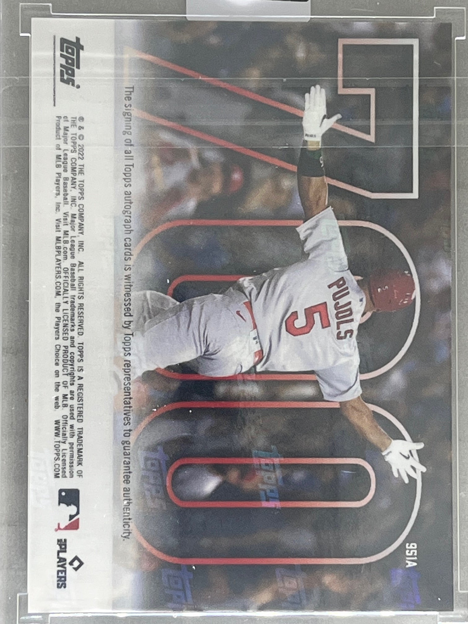 2022 Topps Now 700th Career HR Autograph Albert Pujols /99