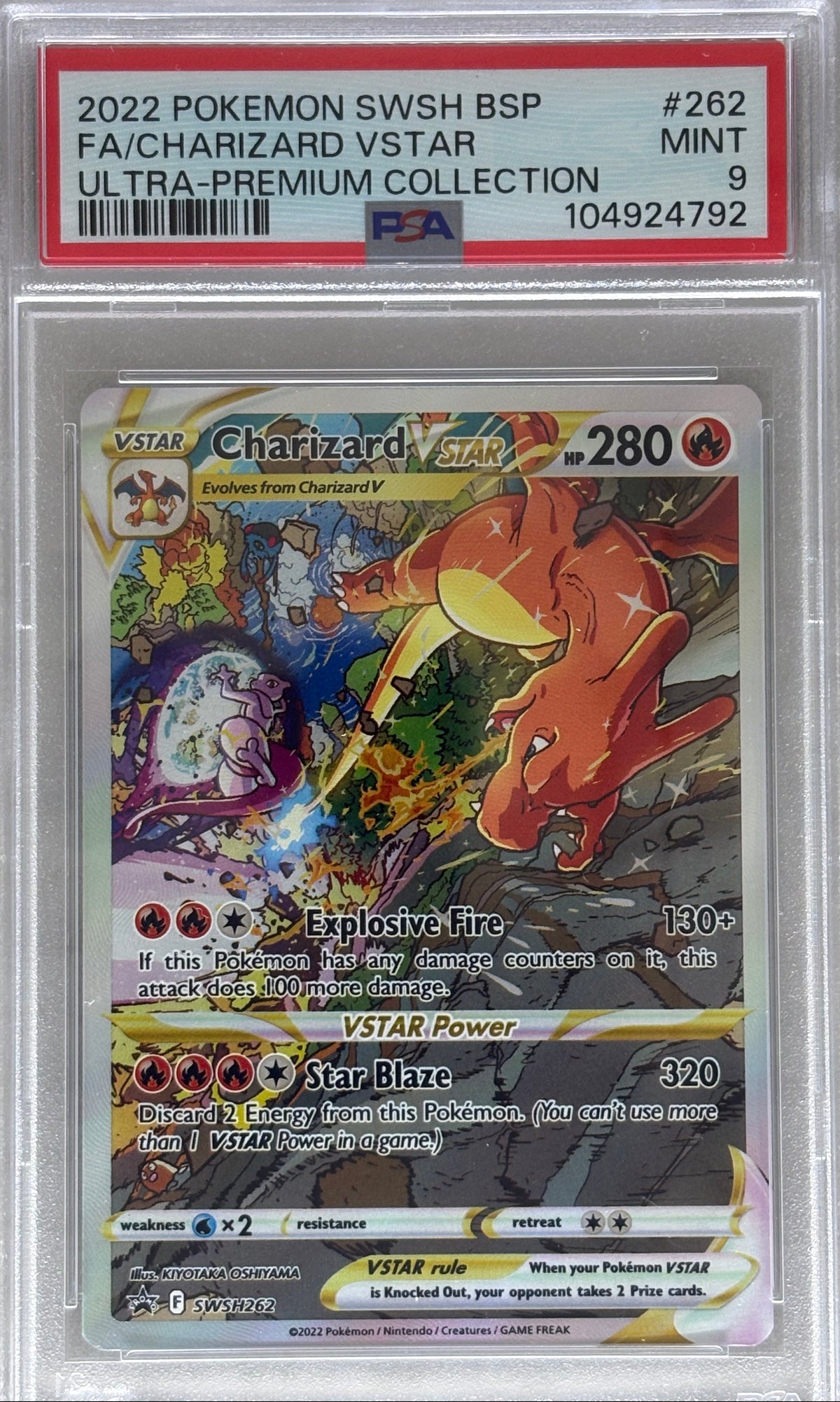 2022 Pokemon SWSH UPC Charizard VStar PSA 9