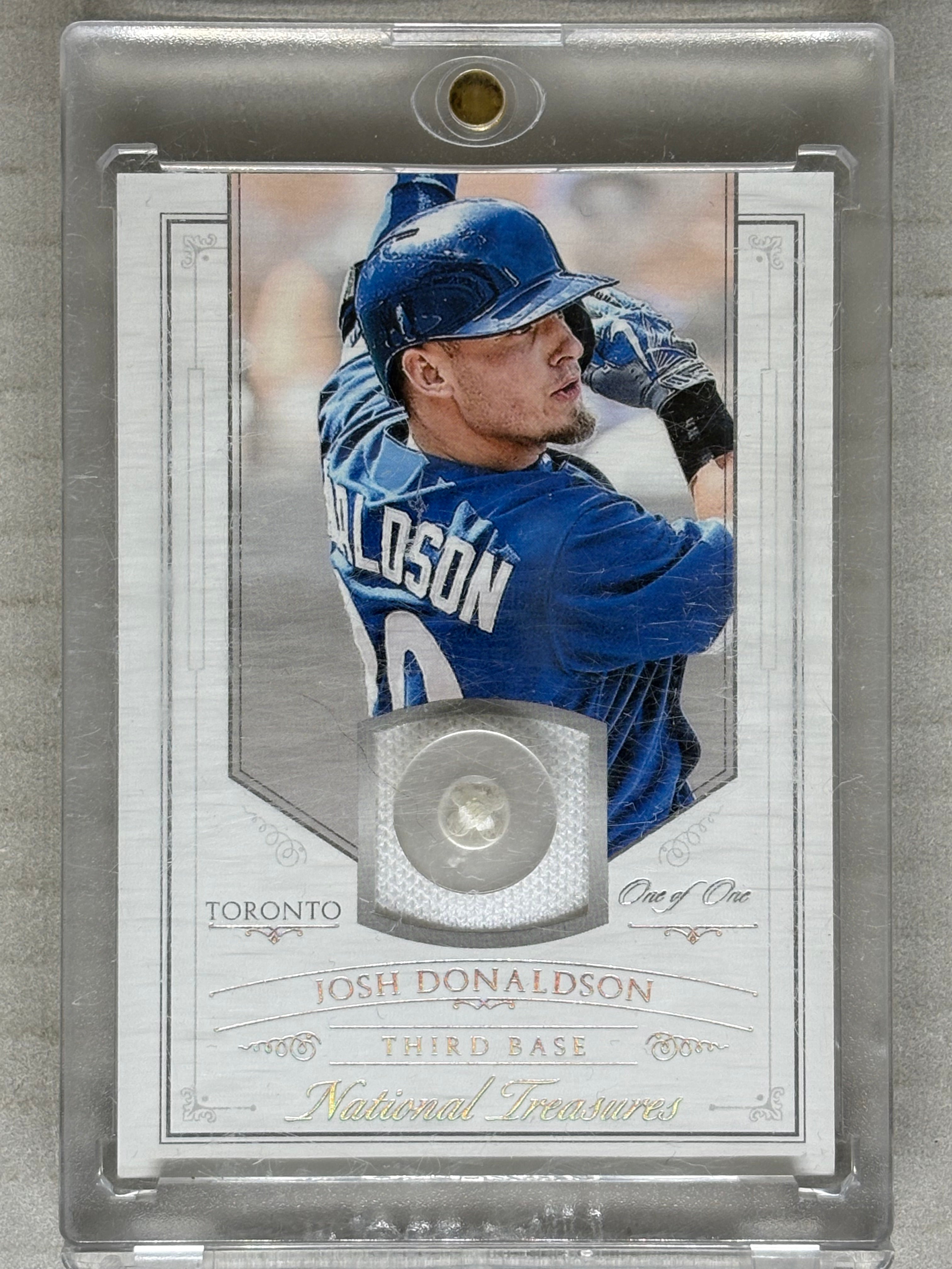 2015 Panini National Treasures 1/1 Button Josh Donaldson