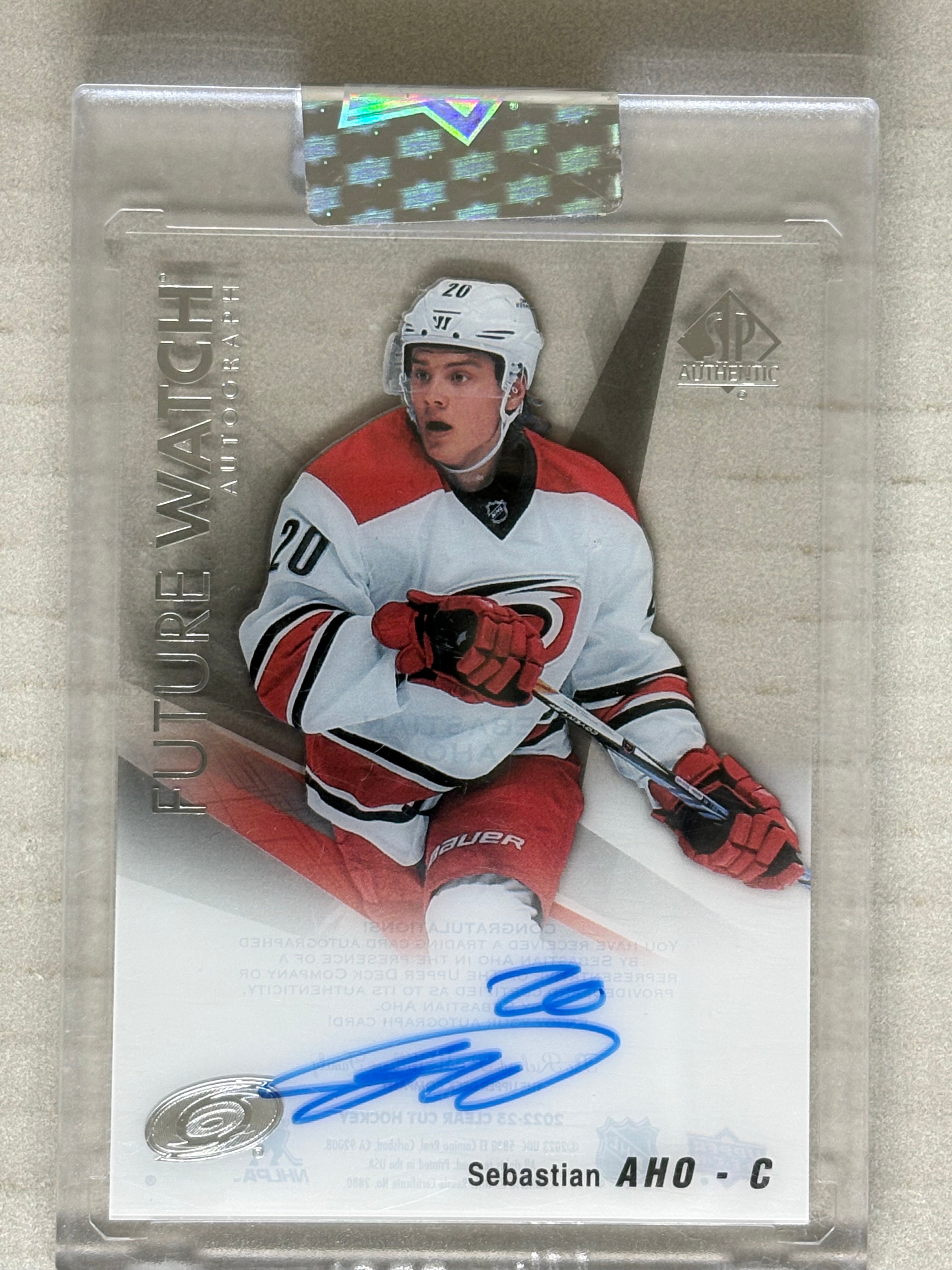 2022-23 Clear Cut Future Watch Auto Sebastian Aho