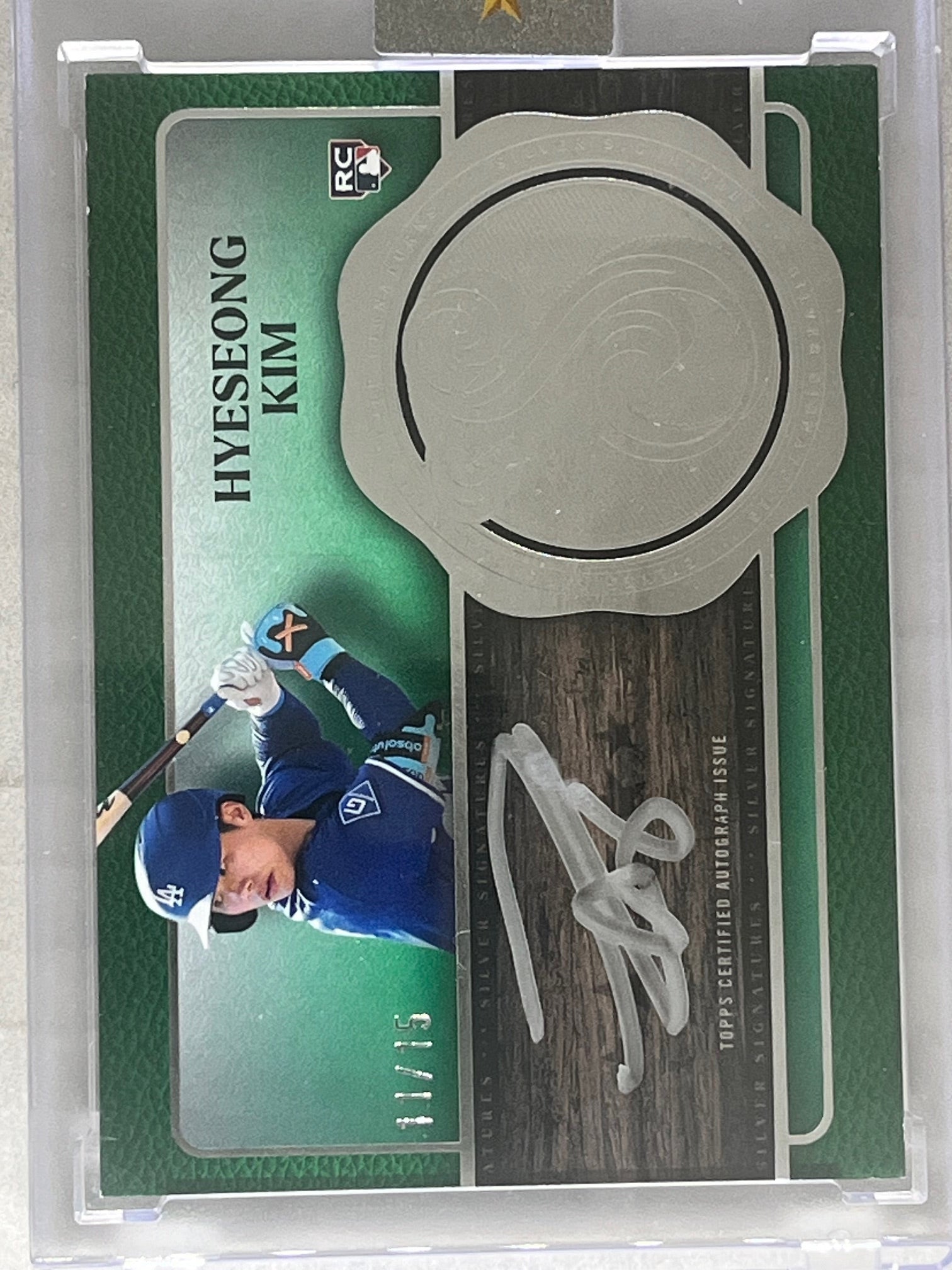 2025 Topps Five Star Hyeseong Kim Dodgers RC Rookie Silver Ink AUTO /15