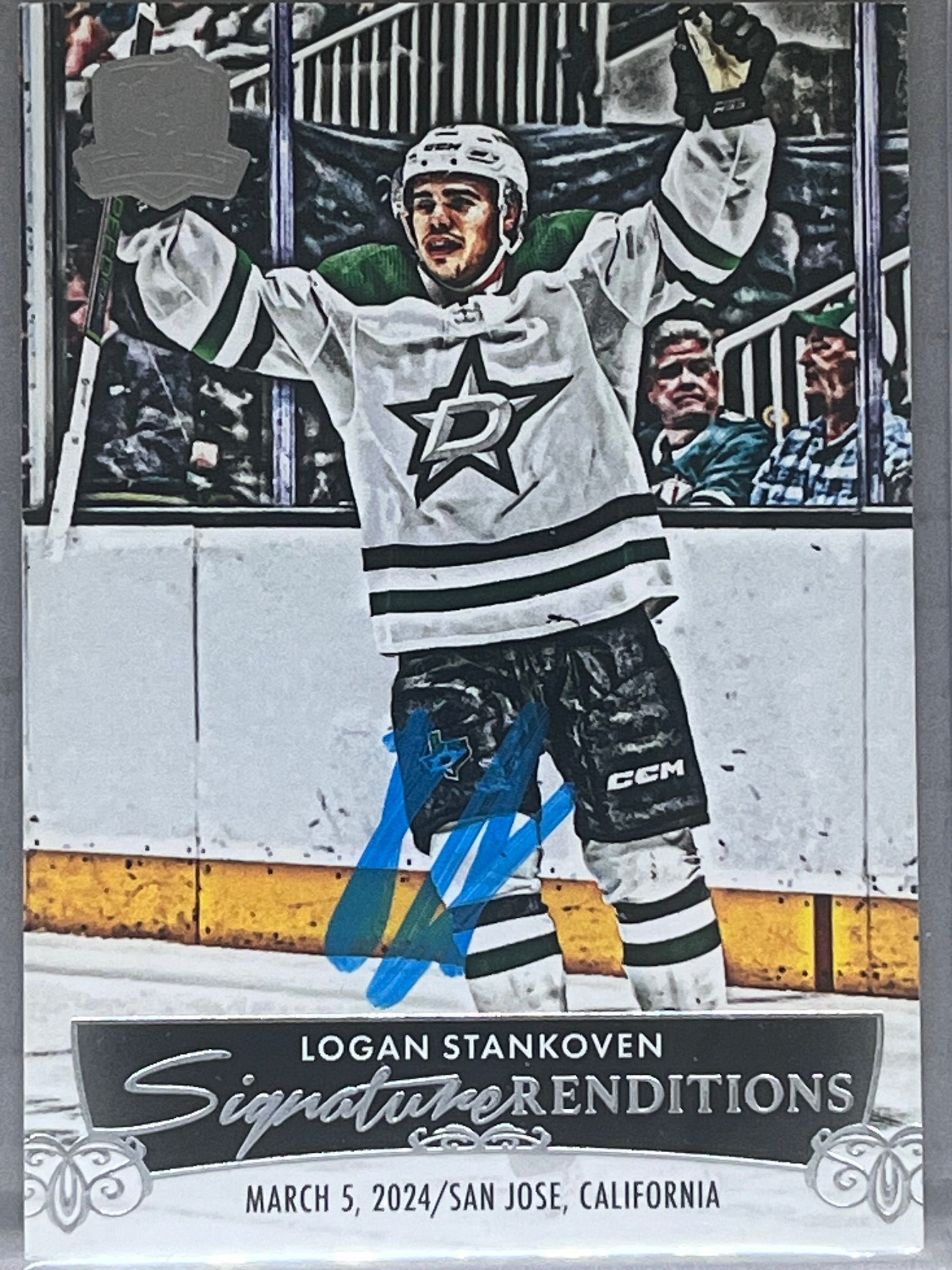2024-25 Upper Deck The Cup Logan Stankoven Rookie Signature Renditions Auto