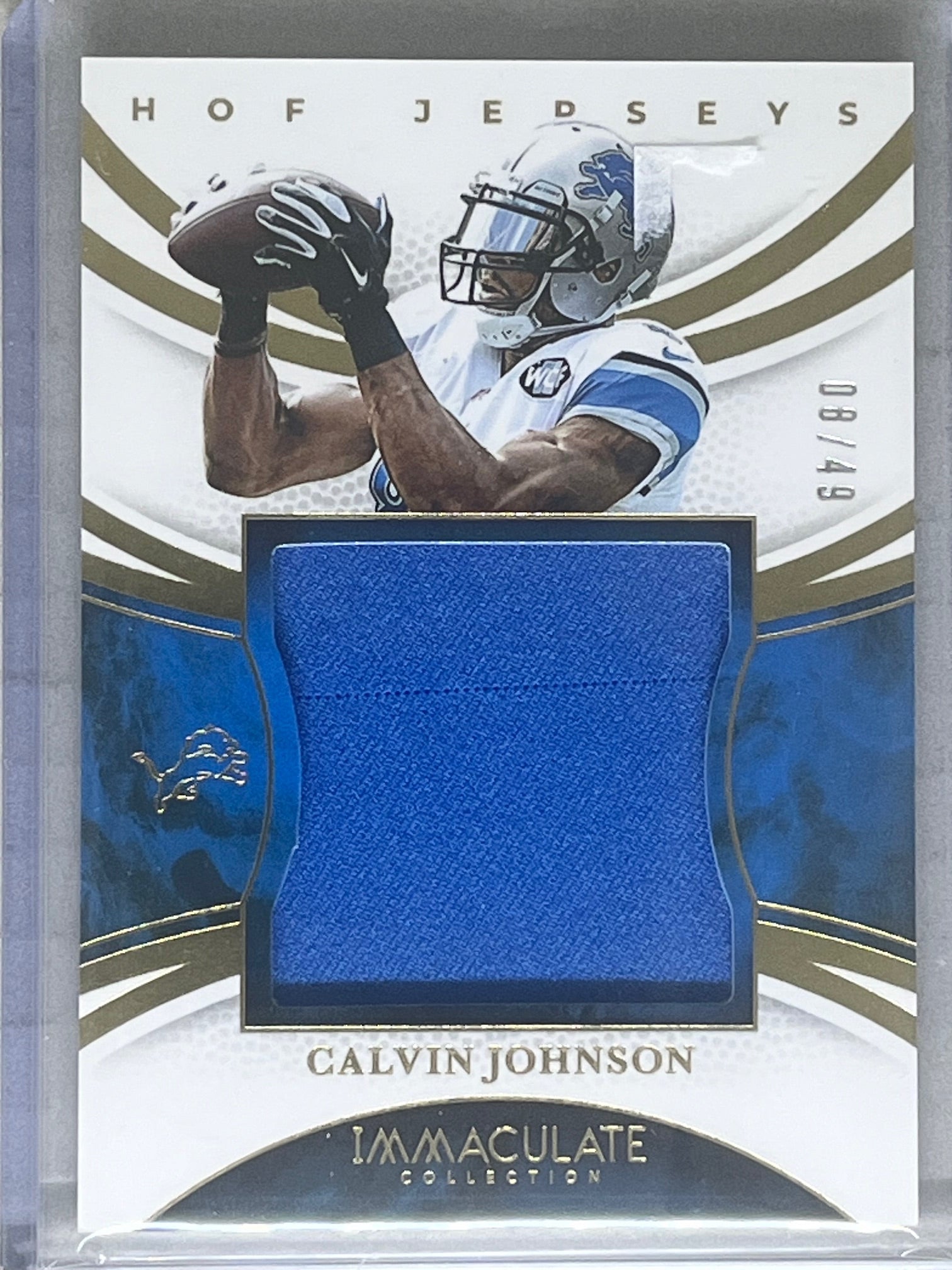 2025 Immaculate Football HOF jerseys Calvin Johnson /49