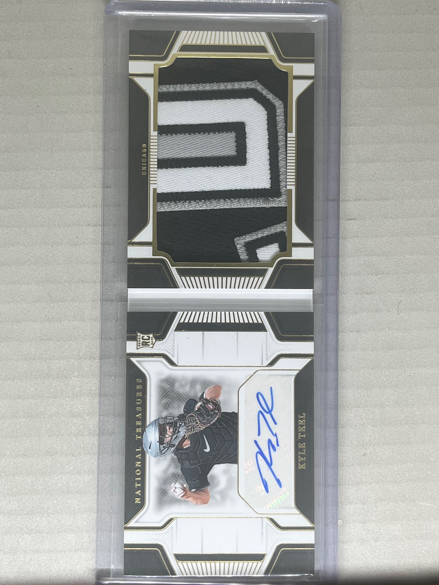 2025 Panini National Treasures Jumbo Material Booklet Kyle Teel RC /35 RPA
