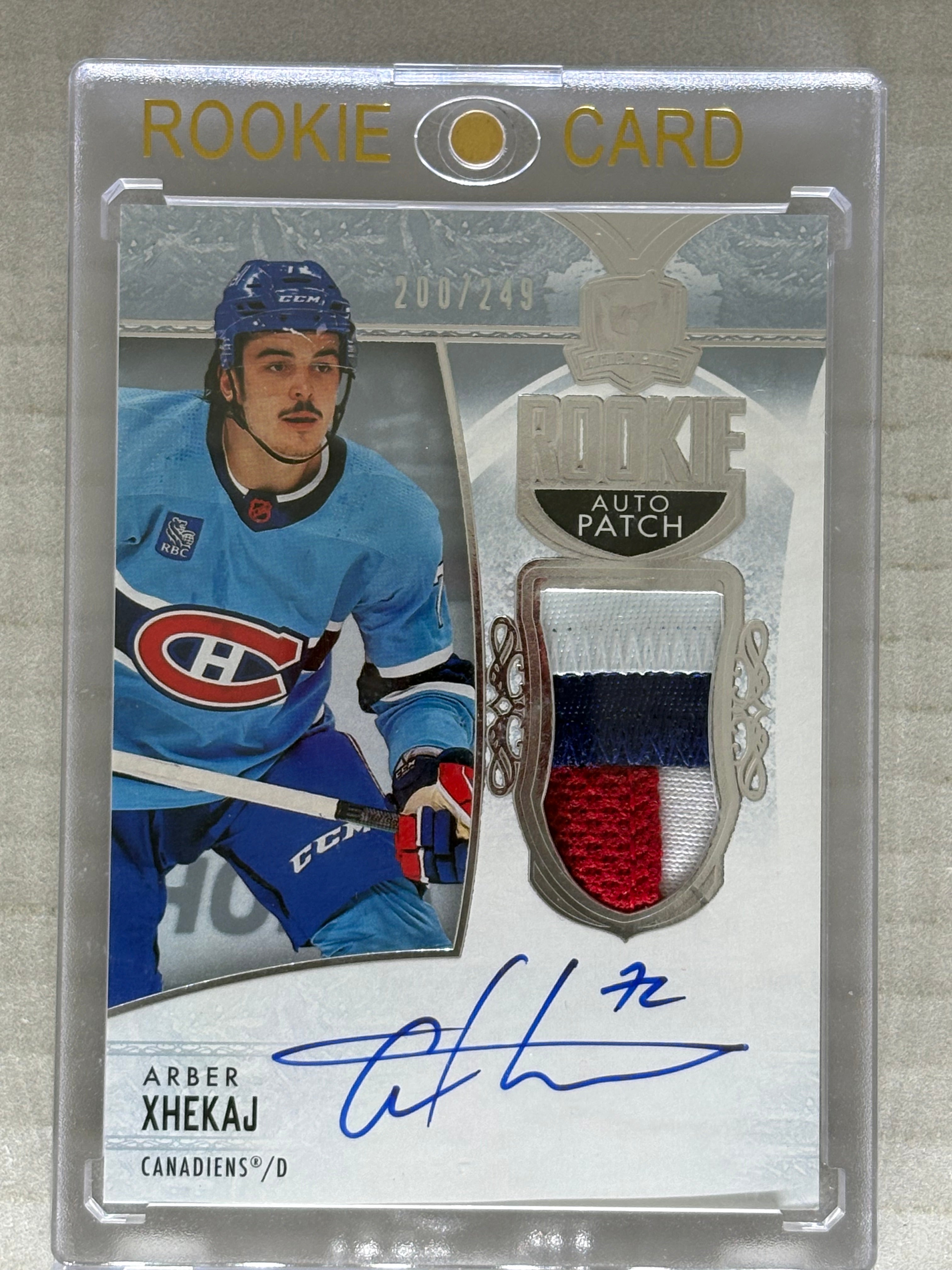 2022-23 Upper Deck The Cup Arber Xhekaj Rookie Patch auto /249