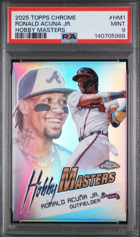 2025 Topps Chrome Hobby Masters Ronald Acuna Jr. PSA 9