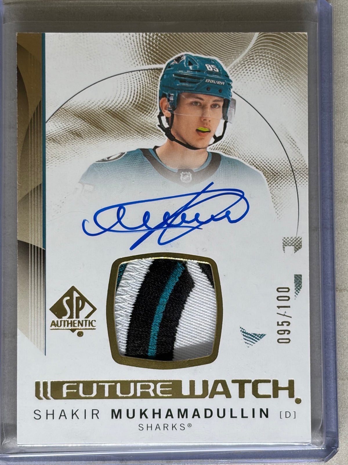 24-25 SP Authentic Hockey Future Watch Auto Patch Shakir Mukhamadullin /100