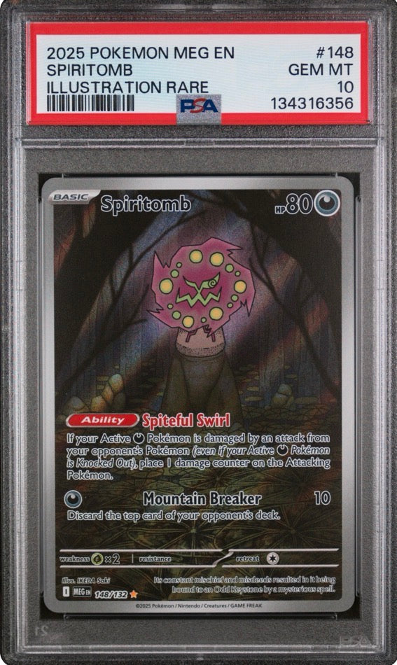 2025 Mega Evolutions Spiritomb IR PSA 10 148/132