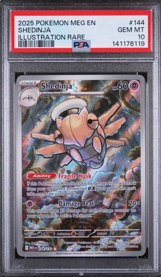 2025 Mega Evolutions Shedinja IR PSA 10 144/132