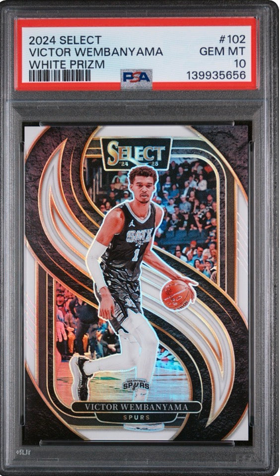 2024 Select White Prizm Victor Wembanyama PSA 10 #102