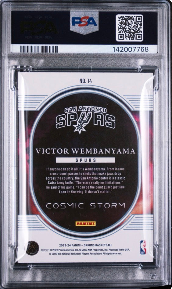 2023 Origins Cosmic Storm Victor Wembanyama PSA 8 #14